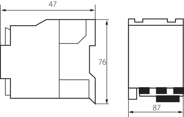 Effektkontaktor 24V AC 18A 3/1 KCP IDEAL KANLUX
