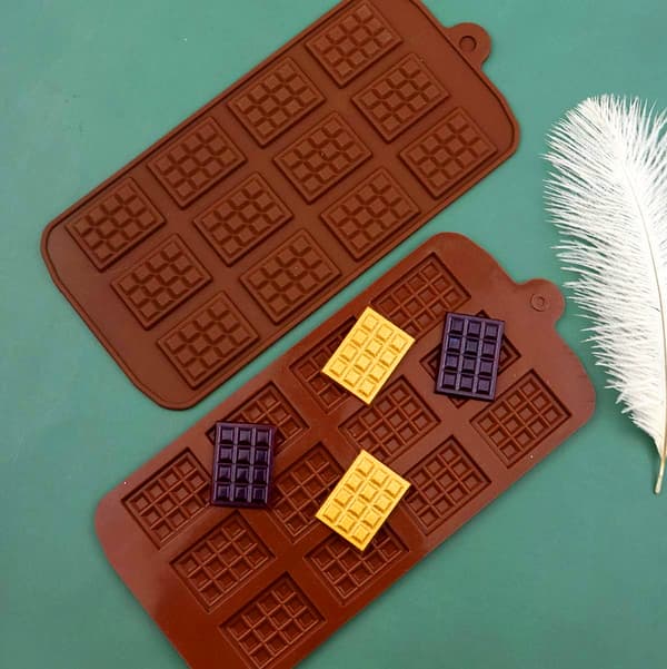 Silikoneform, form til chokoladebarer, chokolade