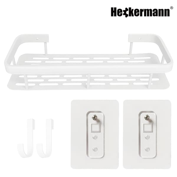 Heckermann Badeværelseshylde Hvid 30cm