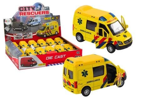 Ambulance 1:32 lys lyd kører gul
