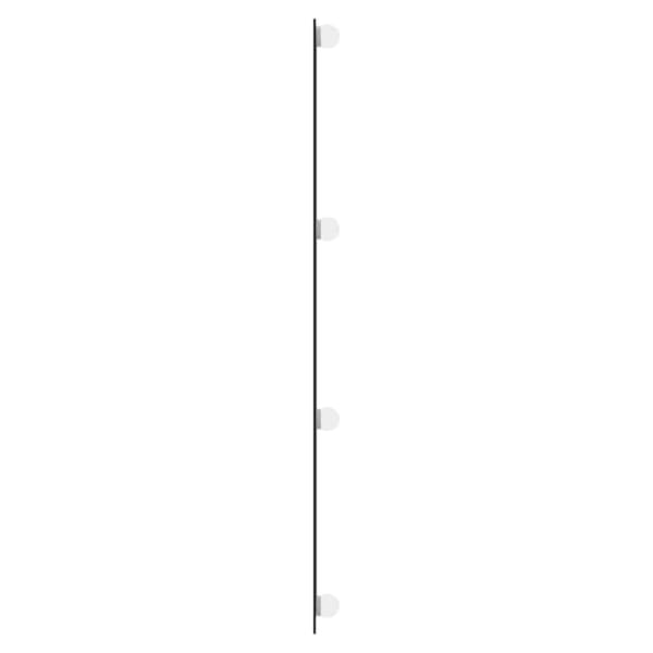 vidaXL Väggspegel med LED, 50x100 cm, Glas, Rektangulär