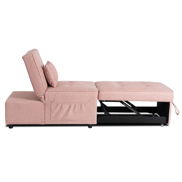 IBERIS Lænestol 67 cm Lyserød Polstret Moderne