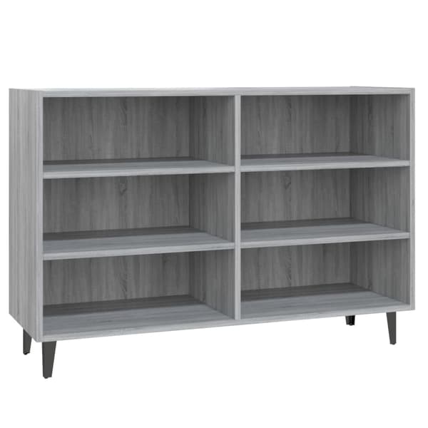 vidaXL kommode, grå Sonoma-eg, 103,5x35x70 cm