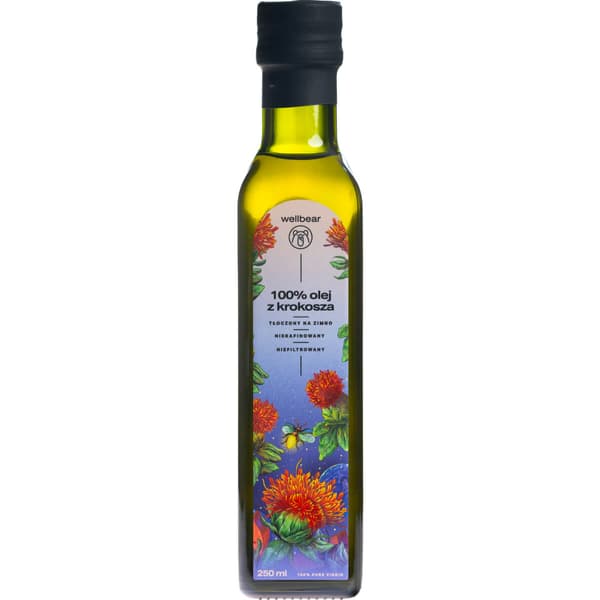Wellbear - Kallpressad safflorolja - 250 ml
