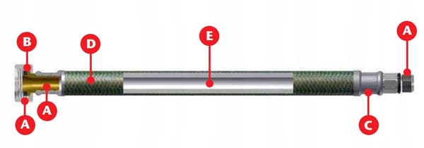 Tucai Vattenslang 3/8 x 3/8 20 cm