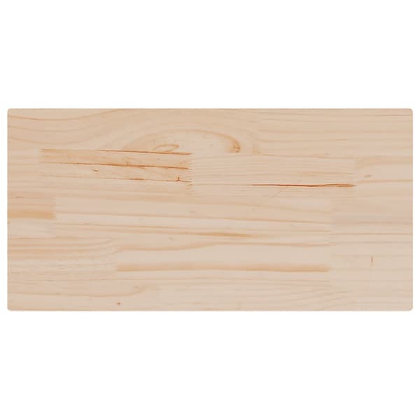 vidaXL Bordsskivor, 2 st, 90x45x1,7 cm, Rektangulära, Furu