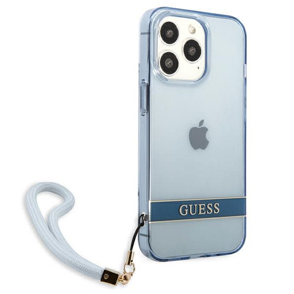 Guess Translucent Step-skal till iPhone 13 Pro / 13, Blå