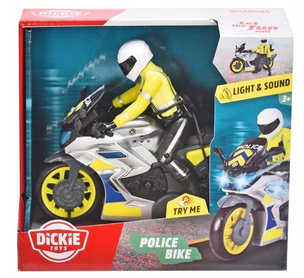 SOS Polismotorcykel 17cm