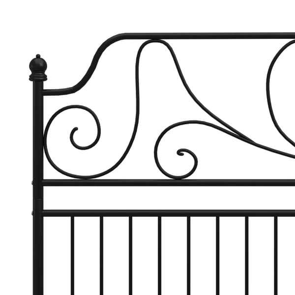 vidaXL sengestel sort metal 180 x 200 cm