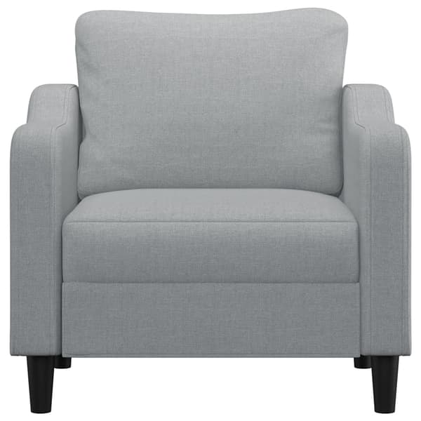 vidaXL Nojatuoli, vaaleanharmaa, 60 cm, kangaspäällinen