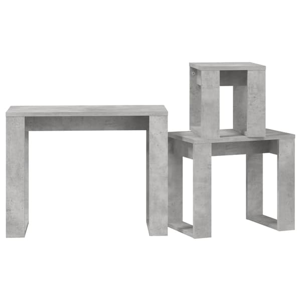 vidaXL 3-delade satsbord, träbaserat material