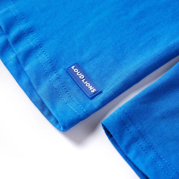 Barn långärmad T-shirt, koboltblå, 128