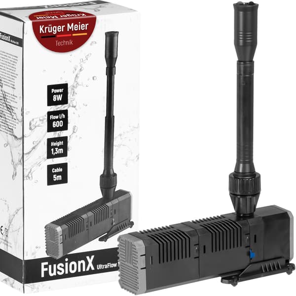 Kruger Meier FusionX 1200 - springvandssæt med damfilter