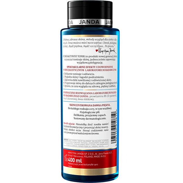 JANDA MY CLINIC AQUA HYDROACTIVE TONIC 400ML