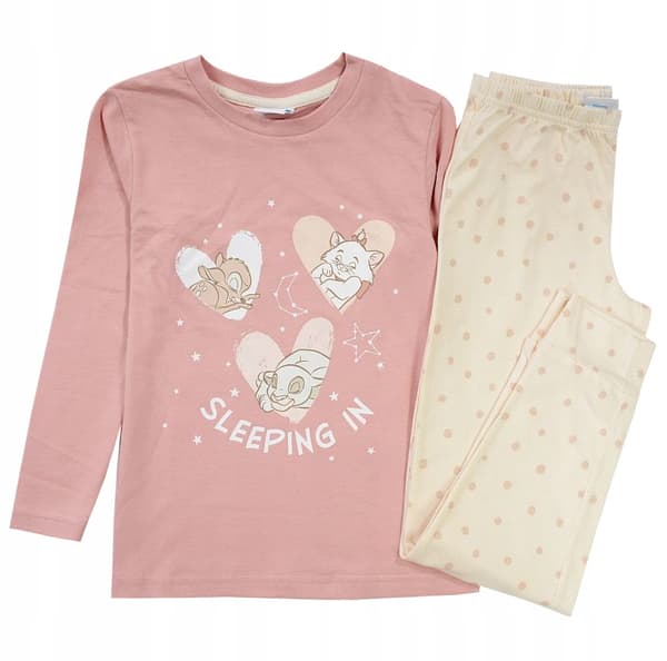 FLICKPYJAMAS, bomull, långärmad, BAMBI DEER 122/128 ER01H