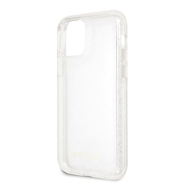 Guess Glitterskal till iPhone 11 Pro Max, Silver