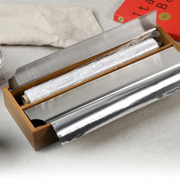 Mörk bambufoliedispenser