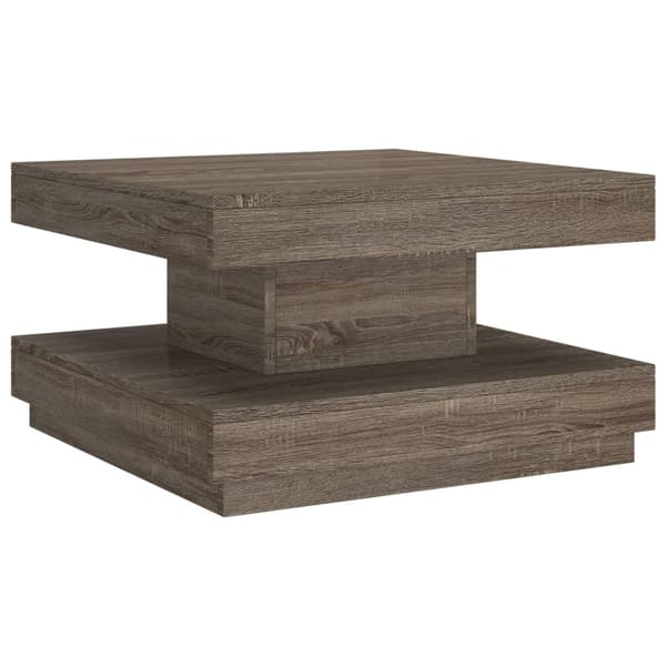 vidaXL Soffbord, grått, 60x60x35 cm, MDF