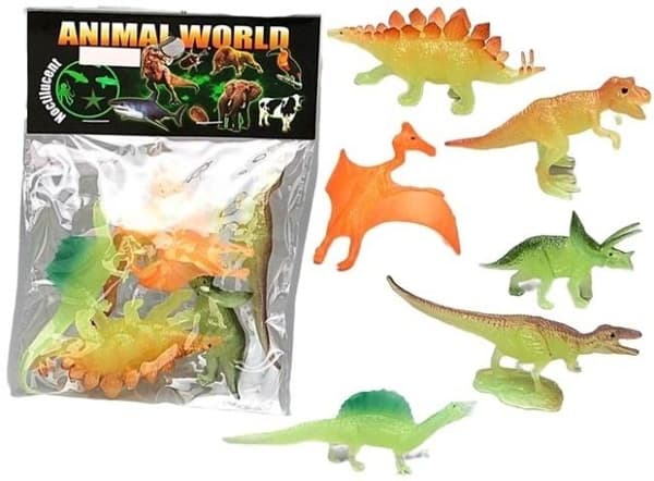 Dinosaur-sæt, der lyser i mørket
