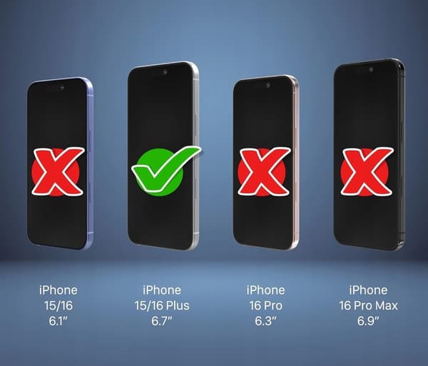 Skyddsglas iPhone 15 Plus 16 Plus 6,7" + monteringsram