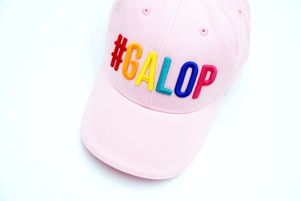 #GALOP lyserød baseballkasket Universal