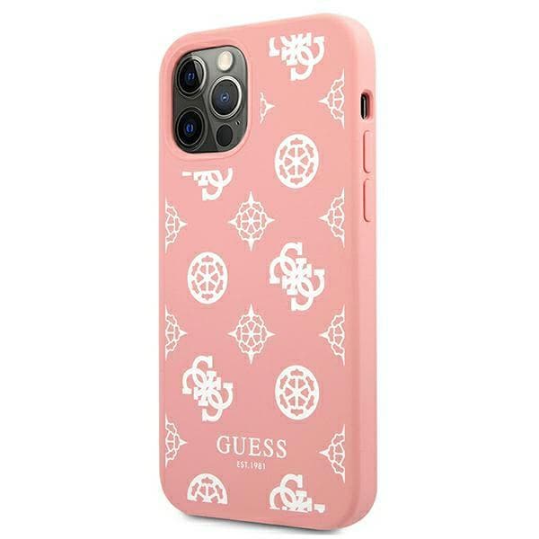 Guess Peony Collection iPhone 12 Pro Max cover, lyserød