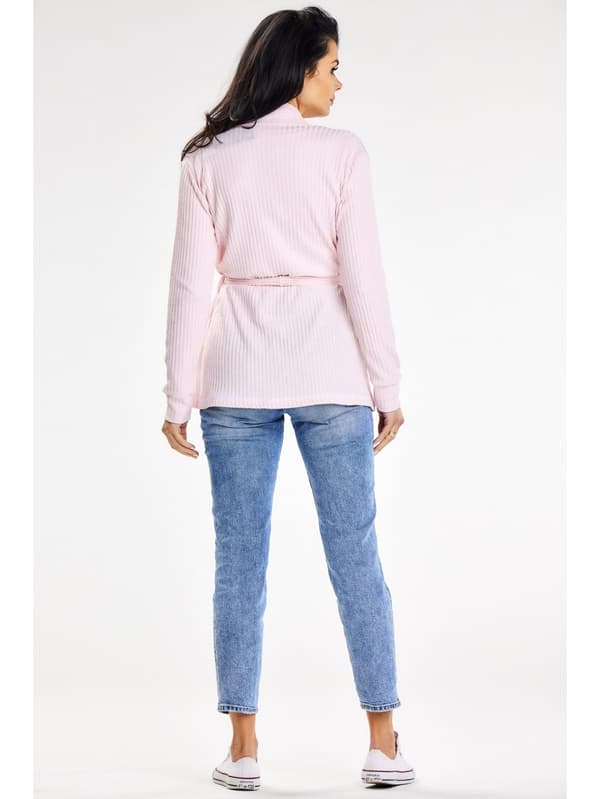 Sweater A655 - Farve/mønster: Pudderrosa S/M
