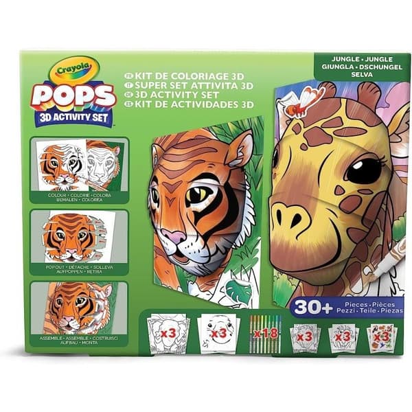 Pops 3D Aktivitetsset - Jungle CRAYOLA