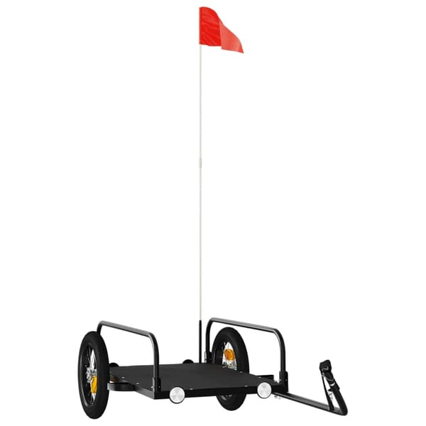vidaXL cykelanhænger, sort, 122x53x31 cm, jern