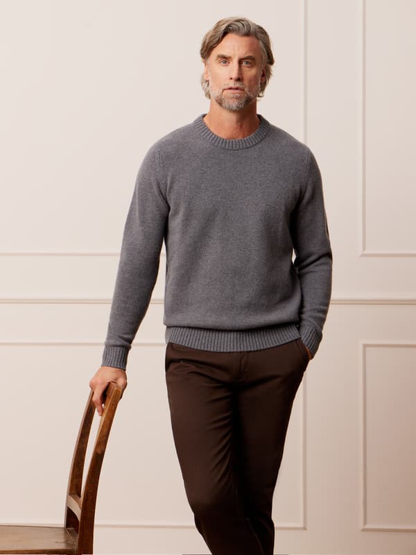 GRÅ RUCKER SWEATER XL