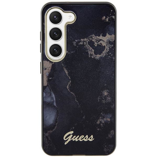 Guess Marble Collection-cover til Samsung Galaxy S23+, sort