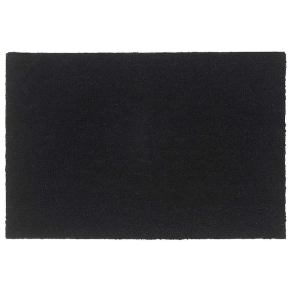 vidaXL dørmåtte, sort, 60x90 cm, kokosfiber, tuftet