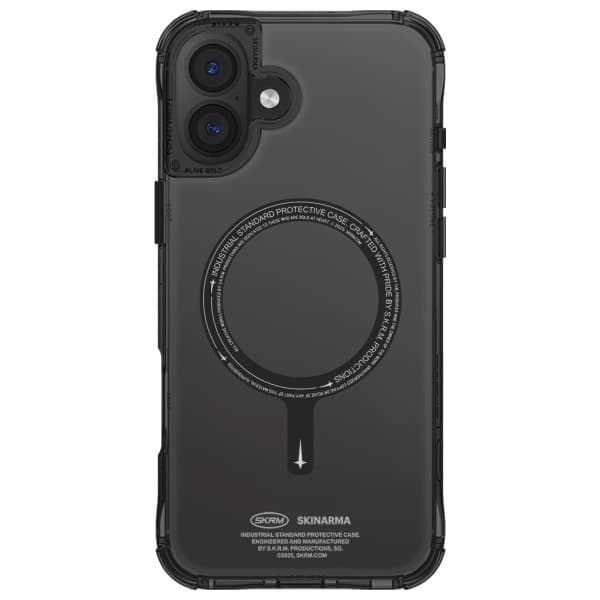 Skinarma Saido cover til MagSafe til iPhone 16, sort