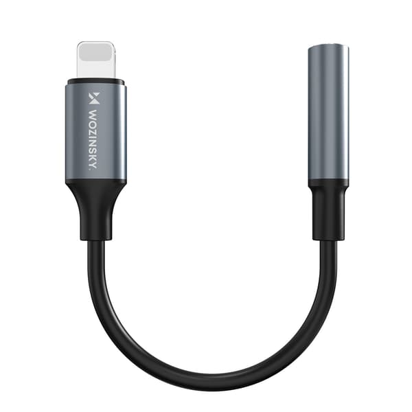 iPhone Lightning til 3,5 mm mini-jack adapter - sort