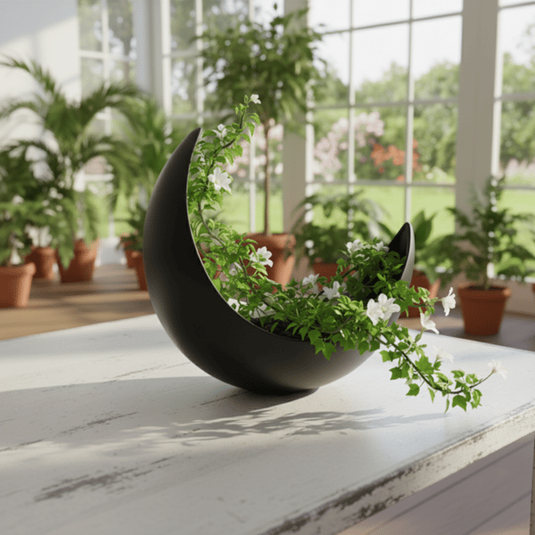 Måneblomstpotte, stor sort dekorativ planteskjuler