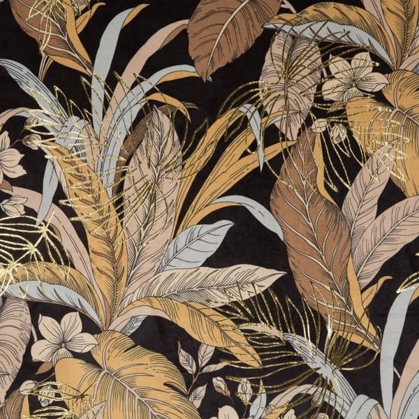 ADEL gardin 140x250 cm sort og guld