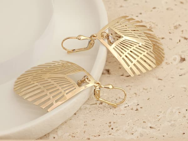 Damörhängen 585 guld elegant design 5,07 g