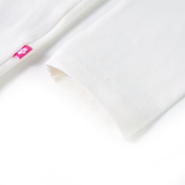 Børne langærmet T-shirt, ecru, 128