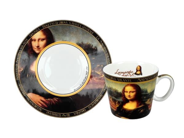 Carmani, espressokop 90ml - leonardo DA vinci/Mona Lisa