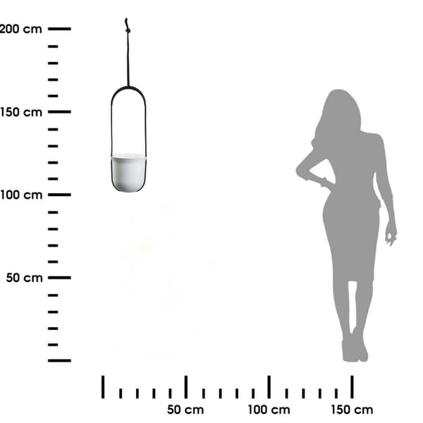 AERA HANG hängande kruka, vit, 17,9 cm
