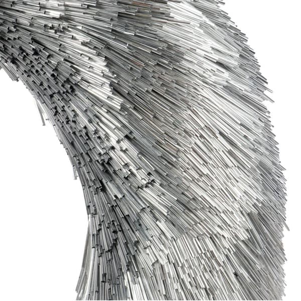 DEKORATIV JULKRANS SILVER 40CM