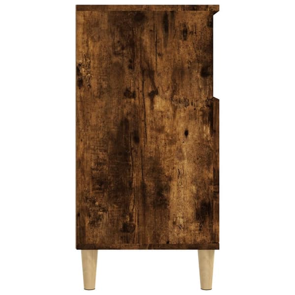 vidaXL kommode, røget eg, 60x35x70 cm, træbaseret materiale