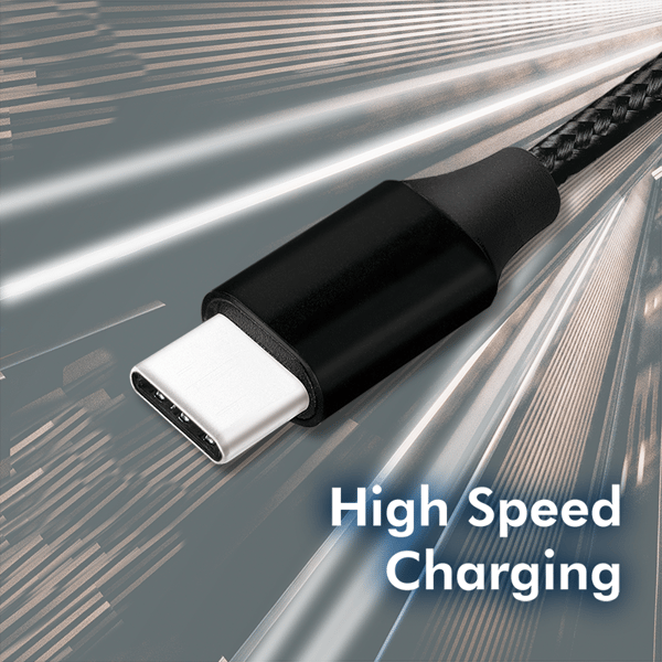 USB 2.0 Typ-C till USB-A-kabel 1 m LogiLink hållbar snabb dataöverföring