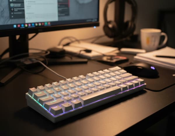 Mekaniskt speltangentbord RGB 60% trigger blå switch KB61 hastighet