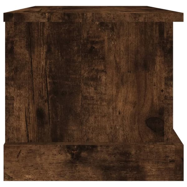 vidaXL kommode røget eg 50x30x28 cm træbaseret materiale