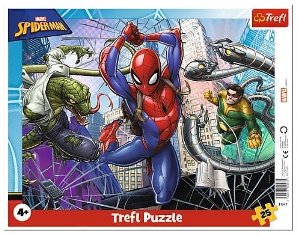 Rammepuslespil 25 Modige Spiderman TREFL