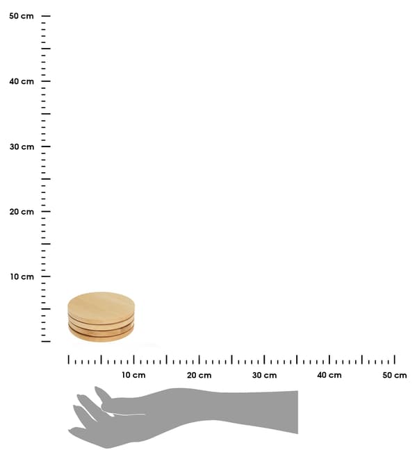 Sæt med 4 runde stativer