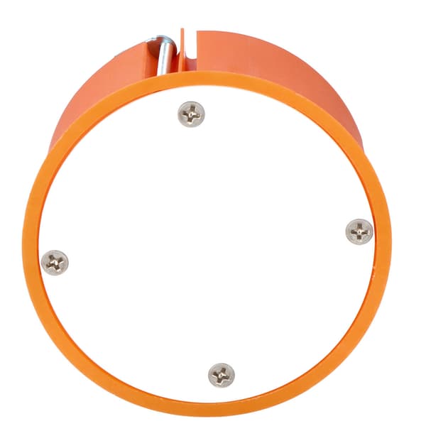 Infälld gipsdosa, med skruvar, orange P 70f