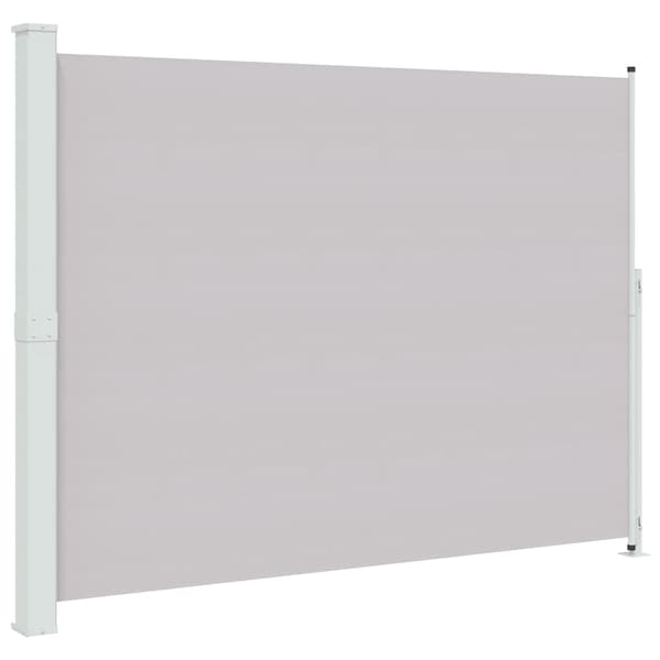 vidaXL udtrækkelig sidemarkise til terrasse 220x300 cm grå