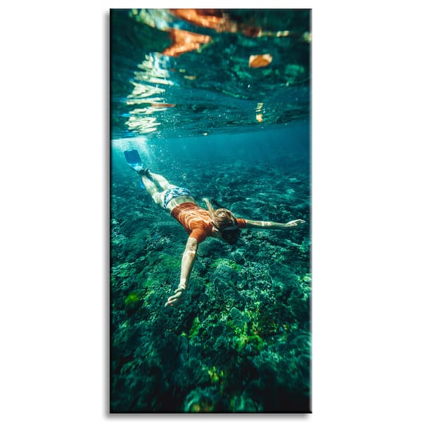 Canvastaulu Ihmiset Sukellus 60x120 cm
